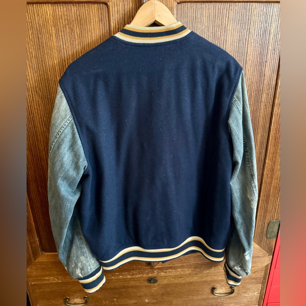 Diesel Men's Navy and Light Blue Varsity Jacket size L - Picture 12 of 12